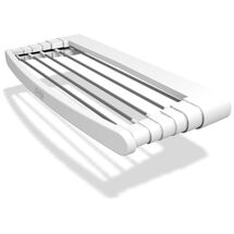 Απλώστρα Ρούχων Μπάνιου-Τοίχου 70x38x6cm TELEPACK 70 GIMI Πλαστική ABS Βέργες 100% Αλουμίνιο Άπλωμα 5m Αντοχή 7kg Βάρος 1.5kg Ιταλίας