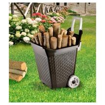 Καρότσι Κήπου Μεταφοράς Πλαστικό 59x50x72cm 3.9kg 76lt Αντοχή 60kg Καφέ BAMA Ιταλίας