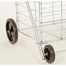 Καρότσι Λαϊκής Μεταλλικό 60lt 54x47x96cm Πτυσσόμενο 4.1kg Αντοχή Bάρους 35kg με 2+2 Ρόδες Γκρί