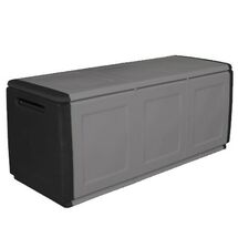 ARTPLAST Ιταλίας Μπαούλο 138x53x57 330lt Αποθήκευσης Πλαστικό  MASSIF 13kg Μαύρο/Γκρι CUBE