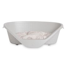Κρεβάτι Σκύλου-Γάτας 50x35x17cm RATTAN με Σύστημα Αερισμού Γκρι BAMA Ιταλίας