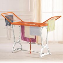 Απλώστρα Ρούχων Πλαστική 198x60x116cm 3φυλλη Άπλωμα 22m Αντοχή 25kg Βάρος 5kg Πορτοκαλί-Λευκό Panny BAMA Ιταλίας