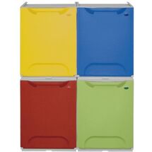 ARTPLAST Ιταλίας Κάδος Ανακύκλωσης Απορριμμάτων Κουζίνας 34x29x47cm 46+20lt Πλαστικός Πράσινο