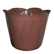 BAMA Κασπώ Πλαστικό Ø15x12cm 1lt με Σχέδιο σε 3 Μεγέθη Σοκολατί MIMOSA POT Ιταλίας