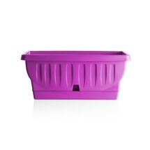 BAMA ITALY Ζαρντινιέρα Decor 30cm/40cm/50cm με Αυτοποτιζόμενο Πιάτο Πλαστική Φούξια NATURA