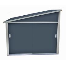 STEELEN Μεταλλική Αποθήκη Κήπου 161x87x134 (5.3'x2.9') 1.1m² Γαλβανιζέ Coco Γκρι