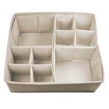ORDINETT Ιταλίας Θήκη Οργάνωσης Συρταριού 30.5x30.5x10cm TNT 0.27kg DIVIDER LARGE MODULAR Μπεζ Μη Υφασμένο Ύφασμα TNT Non-woven-fabric