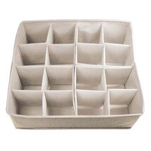 ORDINETT Ιταλίας Θήκη Οργάνωσης Συρταριού 30.5x30.5x10cm Πολυεστέρας 0.27kg DIVIDER MODULAR LINETTE Μπεζ