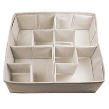 ORDINETT Ιταλίας Θήκη Οργάνωσης Συρταριού 30.5x30.5x10cm TNT 0.27kg DIVIDER LARGE MODULAR Μπεζ Μη Υφασμένο Ύφασμα TNT Non-woven-fabric