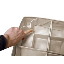 ORDINETT Ιταλίας Θήκη Οργάνωσης Συρταριού 30.5x30.5x10cm Πολυεστέρας 0.27kg DIVIDER MODULAR LINETTE Μπεζ