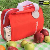GIOSTYLE Ιταλίας Ισοθερμική Τσάντα 40.5x17x31.5cm Πάχος 6mm 20lt Πολυεστέρας 300D MAX Απόδοση 13 Ώρες Πιστοποιήσεις Azo FREE/REACH SORBETTO L Κόκκινη