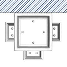 BAMA ITALY Γλάστρα Βαρέως Τύπου 40x40x70cm 62.5lt Γίγας 4.5kg Πλαστική Ανθρακί PIRAMIDE