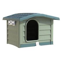 BAMA ITALY Σπίτι Σκύλου 89x75x62cm Medium με Ρυθμιζόμενη Οροφή και Πάτωμα 10kg Πράσινο BUNGALOW