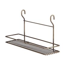 TEKNO-TEL Κρεμαστή Ραφιέρα Κουζίνας 40x10x24cm Επιχρωμιωμένο Ατσάλι ANTIQUE