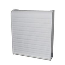 Ερμάριο-Έπιπλο Μπάνιου 42x10x48cm 4.2kg με Συρόμενο Ρολό και 15 Αποθηκευτικούς Χώρους Πλαστικό Λευκό