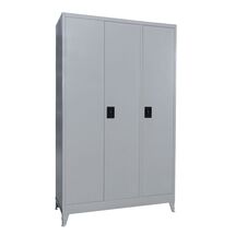 STEELEN Μεταλλική Ντουλάπα 115x45x191cm Πάχους 0.6mm/0.8mm (πάτωμα) Γαλβανιζέ 3φυλλη με 5 Ράφια και Ρυθμιζόμενα Πόδια -7 Αποθηκευτικοί Χώροι 56.5kg