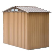 STEELEN Μεταλλική Αποθήκη Κήπου - Σπιτάκι Κήπου 213x127x205cm (7'x4,2') 2.4m² Γαλβανιζέ με Παράθυρο Archer Plus A Καφέ