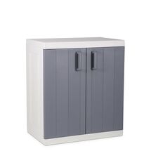 TOOMAX Ιταλίας XXL Πλαστική Ντουλάπα 89x54x96cm 16.4kg με 2 Εσωτερικά Ράφια-3 Χώρους MAX Αντοχή 120kg ANNIVERSARY MEGA LIGHT GREY/BASALT GREY XXL TUV/GS FASHION