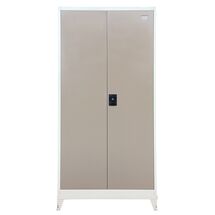 STEELEN Μεταλλική Ντουλάπα 90x45x191cm Πάχους 0.6mm/0.8mm (πάτωμα) Γαλβανιζέ με 4 Ράφια και Ρυθμιζόμενα Πόδια - 5 Αποθηκευτικοί Χώροι Taupe-Μπεζ