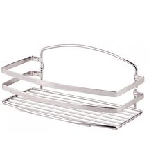 TEKNO-TEL Ραφιέρα Μπάνιου INOX (Ανοξείδωτο Ατσάλι) 25x13x10cm Βάρος 0.44kg Πάχος Ø5mm