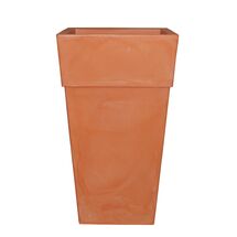 BAMA ITALY Γλάστρα Βαρέως Τύπου 40x40x70cm 62.5lt Γίγας 4.5kg Πλαστική Κεραμιδί PIRAMIDE