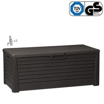 TOOMAX Ιταλίας Πλαστικό Μπαούλο 148x72x60cm 550lt 22.5kg Massif Καπάκι-Κάθισμα 2 Ατόμων FLORIDA ANTHRACITE TUV/GS