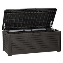 TOOMAX Ιταλίας Πλαστικό Μπαούλο 148x72x60cm 550lt 22.5kg Massif Καπάκι-Κάθισμα 2 Ατόμων FLORIDA ANTHRACITE TUV/GS