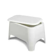 TOOMAX Ορθογώνιο Τραπέζι 59x39x36cm Πλαστικό Βάρος 3.4kg Petra Matte White Ιταλίας