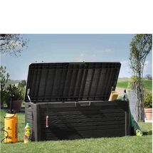 TOOMAX Ιταλίας Πλαστικό Μπαούλο 148x72x60cm 550lt 22.5kg Massif Καπάκι-Κάθισμα 2 Ατόμων FLORIDA ANTHRACITE TUV/GS