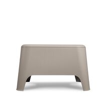 TOOMAX Ορθογώνιο Τραπέζι 59x39x36cm Πλαστικό Βάρος 3.4kg Petra Matte Taupe Grey Ιταλίας