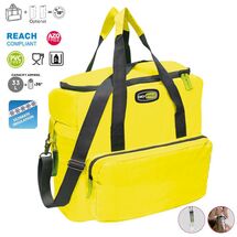 GIOSTYLE Ιταλίας Ισοθερμική Τσάντα 42x18x37cm Πάχος 10mm 33lt Πολυεστέρας 420D MAX Απόδοση 18 Ώρες Πιστοποιήσεις Azo FREE/REACH VELA+ XL Κίτρινο