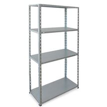 VESTA Μεταλλική Γαλβανιζέ Ραφιέρα Dexion 4όροφη 75x30x145.5cm 5kg MAX Αντοχή 120kg (30kg / Ράφι)