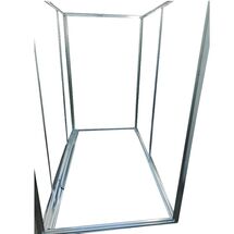 STEELEN Μεταλλική Αποθήκη Κήπου-Σπιτάκι Κήπου 213x191x211cm (7'x6.2') 3.7m² Γαλβανιζέ με Παράθυρο EVAN PLUS B Γκρι Καφέ