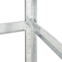 VESTA Μεταλλική Γαλβανιζέ Ραφιέρα Dexion 5όροφη 90x90x180cm με Μοριοσανίδες Πάχους 5mm 24.5kg Πάχος Δοκών 0.7mm MAX Αντοχή 875kg (175kg / Ράφι)