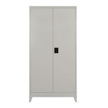 STEELEN Μεταλλική Ντουλάπα 100x45x191cm Πάχους 0.6mm/0.8mm (πάτωμα) Γαλβανιζέ με Χώρισμα και Ρυθμιζόμενα Πόδια - 5 Αποθηκευτικοί Χώροι
