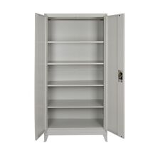 STEELEN Μεταλλική Ντουλάπα 100x45x191cm Πάχους 0.6mm/0.8mm (πάτωμα) Γαλβανιζέ 46kg με 4 Ράφια και Ρυθμιζόμενα Πόδια - 5 Αποθηκευτικοί Χώροι