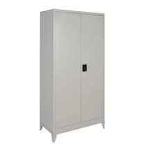 STEELEN Μεταλλική Ντουλάπα 100x45x191cm Πάχους 0.6mm/0.8mm (πάτωμα) Γαλβανιζέ με Χώρισμα και Ρυθμιζόμενα Πόδια - 5 Αποθηκευτικοί Χώροι