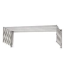 VESTA Απλώστρα Ρούχων Τοίχου-Μπάνιου 140x70x26.5cm Πτυσσόμενη 5 Βέργες 100% Αλουμινίου Άπλωμα 7m
