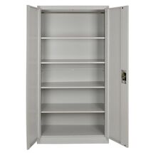 STEELEN Μεταλλική Ντουλάπα 100x45x181cm ΧΩΡΙΣ ΠΟΔΙΑ Πάχους 0.6mm/0.8mm (πάτωμα) Γαλβανιζέ με 4 Ράφια - 5 Αποθηκευτικοί Χώροι