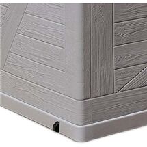 TOOMAX Ιταλίας Μπαούλο Αποθήκευσης 120x56x63cm 420lt Πλαστικό 8.5kg MULTIBOX WOOD Warm Grey