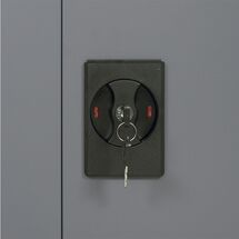 STEELEN Μεταλλική Ντουλάπα 90x45x101cm Πάχους 0.6mm/0.8mm (πάτωμα) Γαλβανιζέ με 2 Ράφια και Ρυθμιζόμενα Πόδια - 3 Αποθηκευτικοί Χώροι Ανθρακί Ματ