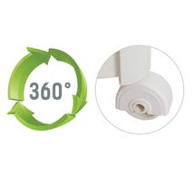 Πολυχρηστικό Τρόλεϊ Κουζίνας / Μπάνιου 39.5x37x108cm 4όροφο Πλαστικό με Ρόδες 360° Λευκό