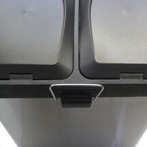 VESTA Κάδος Απορριμμάτων ΙΝΟΧ 30lt 40x34x47.5cm με Πεντάλ 2 Θέσεων 2 Εσωτερικούς Κάδους Ανακύκλωσης 5.7Kg Κουζίνας