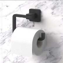 TEKNO-TEL Χαρτοθήκη WC 15x6x9cm Αλουμινίου Μαύρη Matte