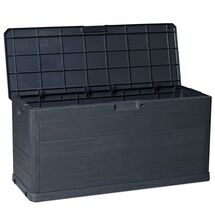 TOOMAX Ιταλίας Πλαστικό Μπαούλο 117x45x56cm 280lt 6.8kg MULTIBOX WOODY'S LINE ANTHRACITE TUV/GS