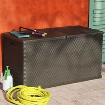 TOOMAX Ιταλίας Μπαούλο Αποθήκευσης 120x56x63cm 420lt Πλαστικό 8.5kg MULTIBOX RATTAN BROWN