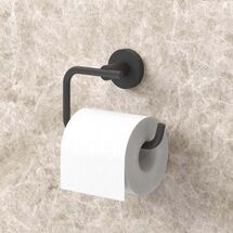 TEKNO-TEL Χαρτοθήκη WC 15x6x9cm Αλουμινίου Μαύρη Matte