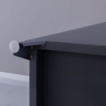 STEELEN Μεταλλική Ντουλάπα - Φοριαμός (Locker) 38x45x191cm 3 Θέσεων 22kg Πάχος 0.4mm 4 Ρυθμιζόμενα Πόδια Ανθρακί Ματ