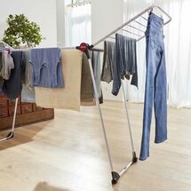 VILEDA Απλώστρα Ρούχων από Ατσάλι με Επίστρωση Αλουμινίου Επεκτεινόμενη 226-316x55x130cm 3φυλλη MAX Άπλωμα 30m Βάρος 5.58kg INFINITY FLEX Γερμανίας