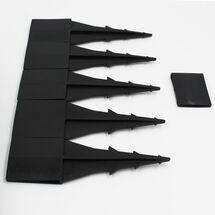 Φράχτης Παρτεριού Κήπου Μήκος 6 μέτρα x0.4x12cm Πλαστικός 2.46kg Χακί ECOBORDURA Extrusion ARTPLAST Ιταλίας